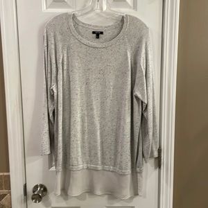 Apt 9 Space Dye Faux Layer Sweater - L